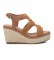 Xti Sandals 042271 brown -height wedge 10cm