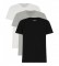 Tommy Hilfiger Lot de 3 T-shirts Ã  manches courtes CN blanc, gris, noir