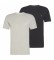 Calvin Klein Lot de 2 t-shirts Ã  manches courtes Col ras du cou gris, noir 
