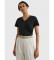 Tommy Hilfiger T-shirt nera con scollo a V Heritage