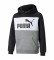 Puma Sweat-shirt ESS+ Colorblock noir, blanc, gris