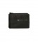Pepe Jeans Middle leather purse black -11 x 7 x 1,5 cm 