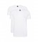 BOSS Pacote de 2 camisetas de roupa Ã­ntima com o logo do peito branco