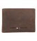 Tommy Hilfiger Portefeuille en cuir brun Johnson -11x3x7cm-.