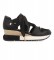 Gioseppo Sneakers Lizarda black -Height: 6 cm
