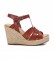 Xti Sandals 036725 brown -Height of the wedge 10 cm-. 