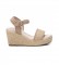 Refresh Sandals 079783 beige -Height heel 9 cm