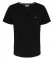 Tommy Hilfiger T-shirt nera con scollo a V in jersey sottile TJW