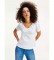 Tommy Hilfiger T-shirt bianca con scollo a V in jersey sottile TJW