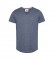 Tommy Hilfiger T-shirt blu TJM Slim Jaspe con scollo a V