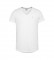 Tommy Hilfiger T-shirt bianca TJM Slim Jaspe con scollo a V
