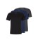 BOSS Lot de 3 T-shirts RN 3P Classic marine, gris, noir