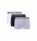 Pepe Jeans Pack 3 Boxers Logo Stretch blanc, noir, gris