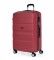 ITACA Grande valise de voyage Ã  4 roulettes XL T71670 corail -77x48x29cm