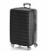 ITACA Grande valise de voyage 4 Roues 71270 Noir -75x49x30cm