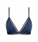 Buy Tommy Hilfiger Triangle bra with lace and without navy lining
