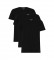 Tommy Hilfiger Lot de 3 T-shirts noirs à col en V