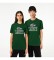 Lacoste T-shirt unissexo com logÃ³tipo verde
