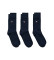 Comprar Gant Conjunto de três pares de meias Shield azul-marinho