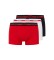 Kopen HUGO 3 Pack Drieling Planet rood, wit, marine, wit, marine