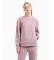 Buy EA7 Logo Series crew neck sweatshirt in cotton blend pink