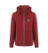Kp EA7 Premium Shield burgundy hoodie i viskosblandning, hoodie i viskosblandning med stretch