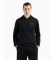Buy EA7 Gold Label stretch twill hoodie black