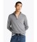 Comprar Tommy Hilfiger Jersey con media cremallera y logo bordado gris
