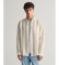 Comprare Gant Camicia in lino vestibilità regolare con righe beige audaci