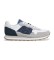 Buy Hackett London Telfor Match Leather Sneakers white, grey