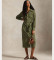 Acheter Polo Ralph Lauren Robe chemise en coton et lin vert
