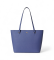 Comprar Lauren Ralph Lauren Mala tote Karly média em pele cruzada azul