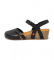Buy Art Leather Sandals 1931 Live black