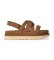 K�p UGG Goldenstar Gleam sandaler i läder brun