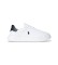 Comprare Polo Ralph Lauren Sneakers RLite Court in pelle martellata bianca
