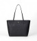 Kopen Lauren Ralph Lauren Middelgrote Karly tote bag van gekruist leer in zwart