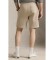 Köp Polo Ralph Lauren Beige dubbelstickade shorts