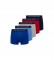 Comprar Polo Ralph Lauren Pack de 5 boxers vermelhos, cinzentos, azuis e marinhos