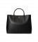 Comprar Lauren Ralph Lauren Bolso de tote de piel Satchel Marcy de piel negro