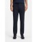 Buy BOSS Linen trousers with navy logo detail