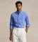 Kopen Polo Ralph Lauren Blauw Custom Fit-overhemd van rekbare popeline