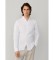 Comprar Hackett London Camisa de linho tingida, corte ajustado, branca