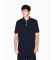 Kopen A|X Armani Exchange Elastisch polo-shirt in marineblauw