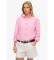 Kopen Superdry Roze, casual linnen overhemd met boyfriend-pasvorm