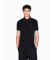 Kopen A|X Armani Exchange Zwart getailleerd poloshirt