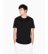 Kaufen A|X Armani Exchange Schwarzes T-Shirt in Regular-Passform, einfarbig
