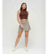 Kaufen Superdry Brauner Vintage-Tweed-Plisseerock