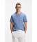 Acheter BOSS T-shirt Coton extensible à rayures et logo bleu