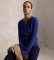 Kaufen Polo Ralph Lauren Marineblauer Cardigan aus Baumwolle mit Zopfmuster
