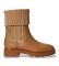 Comprare Lauren Ralph Lauren Stivaletto Allyson in pelle di vitello e maglia camel